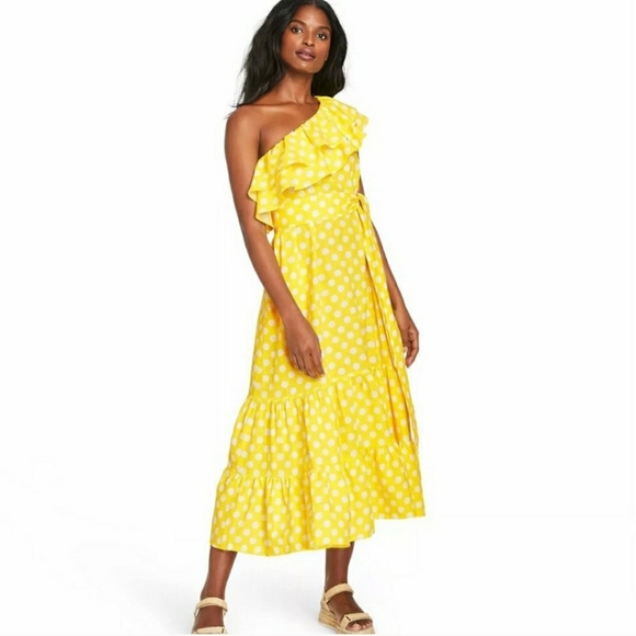 🇺🇸 Lisa Marie Fernandez x Target Polka Dot 1 Shoulder - Picture 2 of 5